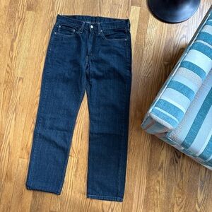 Levi Strauss 514 W34 L32 Navy Blue Jeans